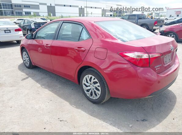 2T1BURHE4JC967395 2018 TOYOTA COROLLA Red Tył lewy