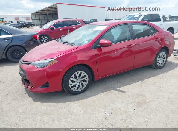 2T1BURHE4JC967395 2018 TOYOTA COROLLA Red Przód lewy