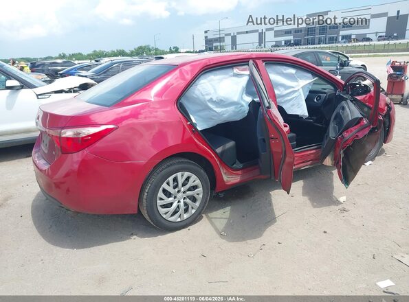 2T1BURHE4JC967395 2018 TOYOTA COROLLA Red Tył prawy