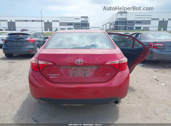 2T1BURHE4JC967395 2018 TOYOTA COROLLA Red 