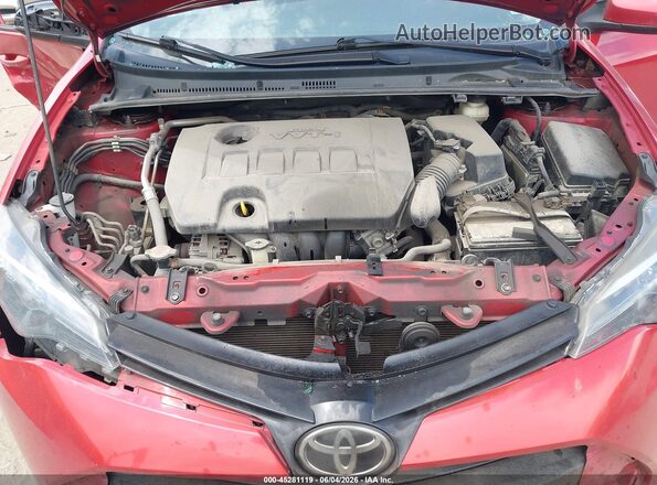 2T1BURHE4JC967395 2018 TOYOTA COROLLA Red Widok komory silnika
