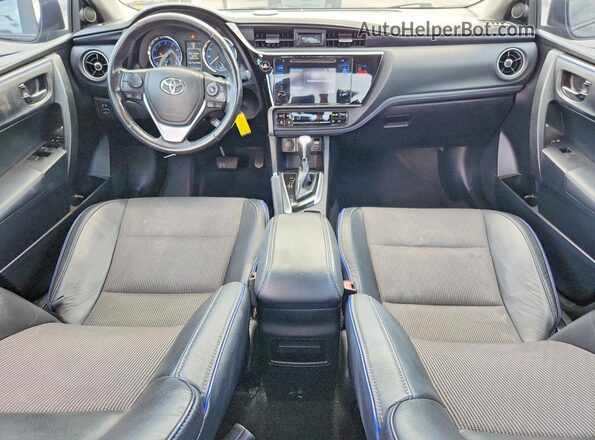2T1BURHE4JC970166 2018 TOYOTA COROLLA Blue Вид панелі приладів