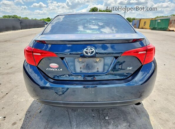 2T1BURHE4JC970166 2018 TOYOTA COROLLA Blue Вид ззаду