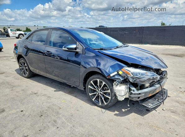 2T1BURHE4JC970166 2018 TOYOTA COROLLA Blue Передня права чверть