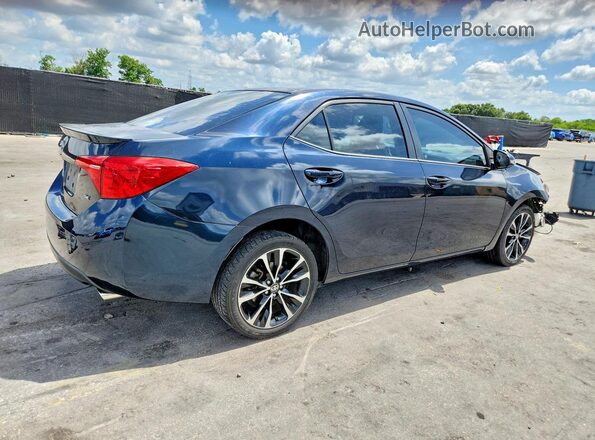 2T1BURHE4JC970166 2018 TOYOTA COROLLA Blue Задня права чверть