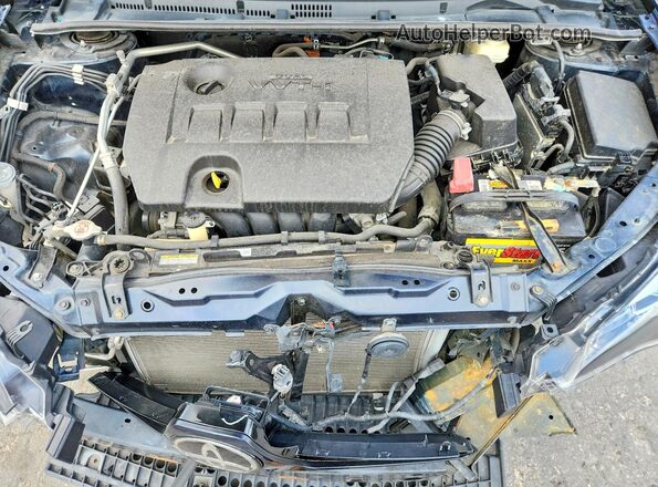 2T1BURHE4JC970166 2018 TOYOTA COROLLA Blue Вид задньої частини салону