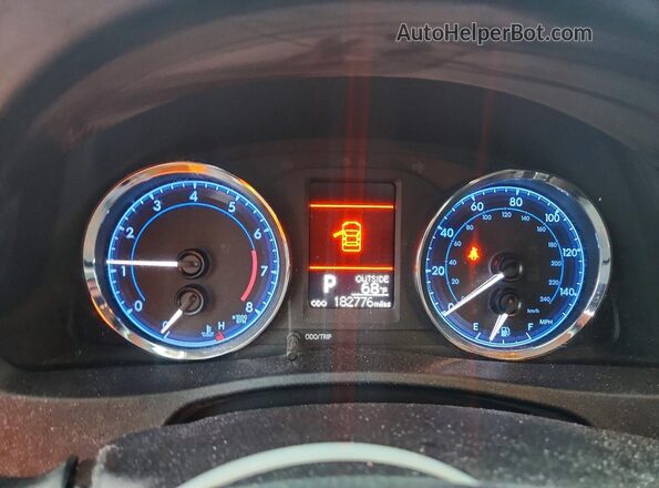 2T1BURHE4JC971964 2018 TOYOTA COROLLA Blue Вид щитка приладів