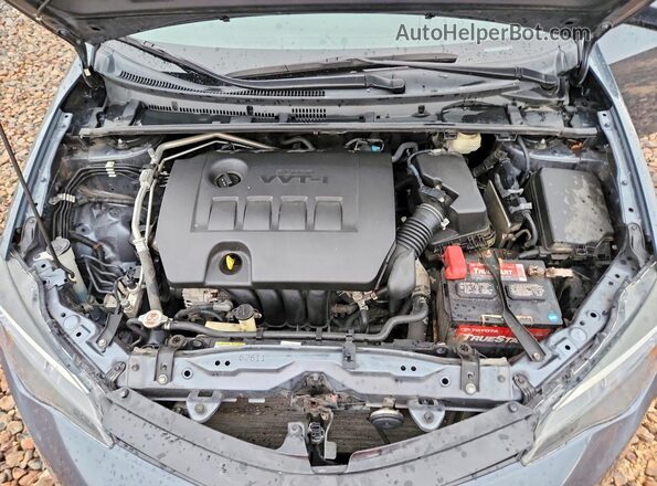 2T1BURHE4JC971964 2018 TOYOTA COROLLA Blue Вид задньої частини салону