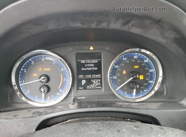 2T1BURHE4KC158027 2019 TOYOTA COROLLA White Вид щитка приладів