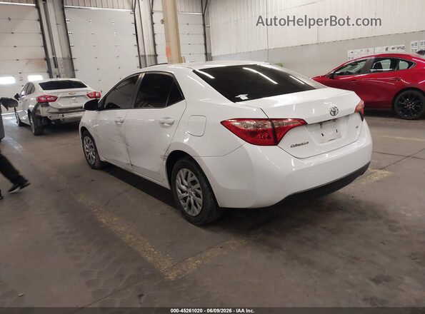 2T1BURHE4KC184580 2019 TOYOTA COROLLA White Հետևի ձախ
