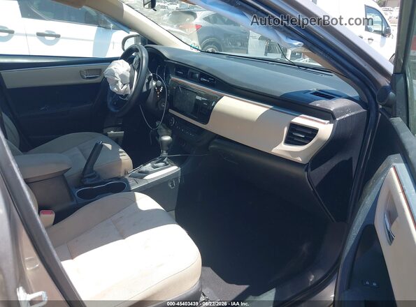 2T1BURHE5GC485852 2016 TOYOTA COROLLA Gray Vista interior delantera