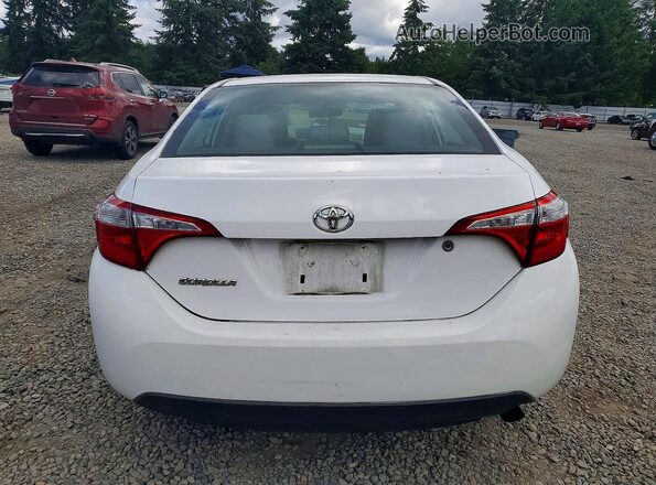 2T1BURHE5GC492199 2016 TOYOTA COROLLA White Հետևի տեսք