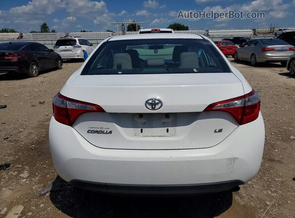 2T1BURHE5GC547525 2016 TOYOTA COROLLA Белый Вид сзади