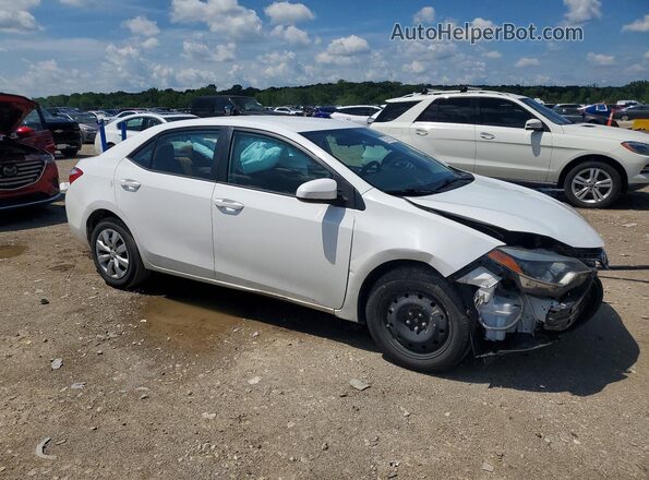 2T1BURHE5GC547525 2016 TOYOTA COROLLA Белый Передняя правая четверть