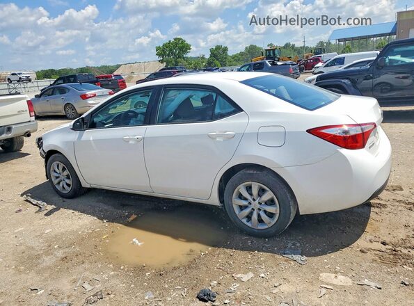 2T1BURHE5GC547525 2016 TOYOTA COROLLA Белый Задняя левая четверть