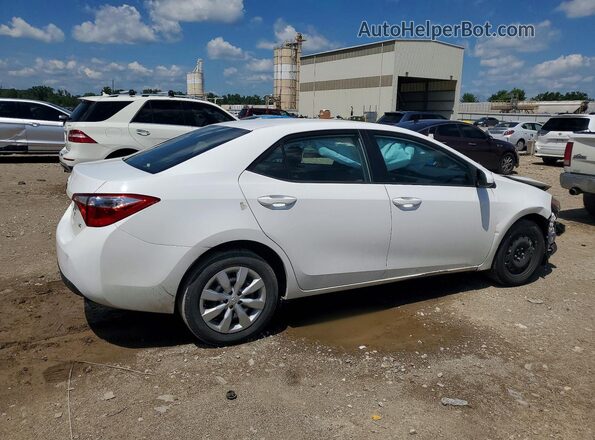 2T1BURHE5GC547525 2016 TOYOTA COROLLA Белый Задняя правая четверть