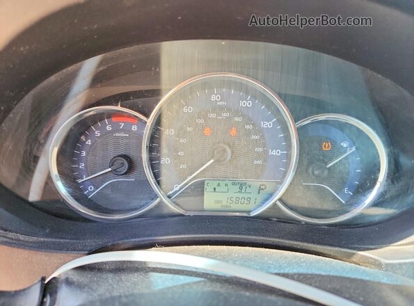 2T1BURHE5GC578502 2016 TOYOTA COROLLA Silver Instrument cluster view