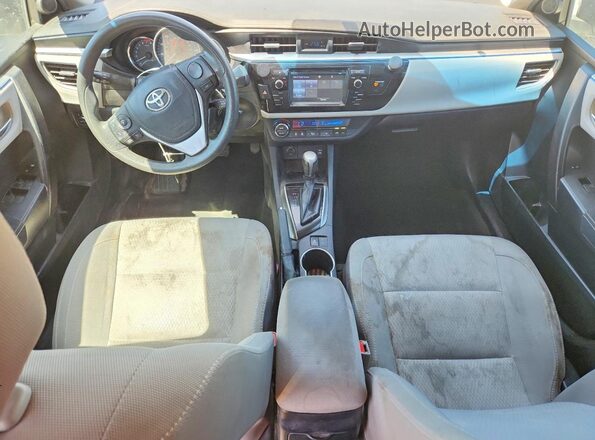 2T1BURHE5GC578502 2016 TOYOTA COROLLA Silver Dashboard view