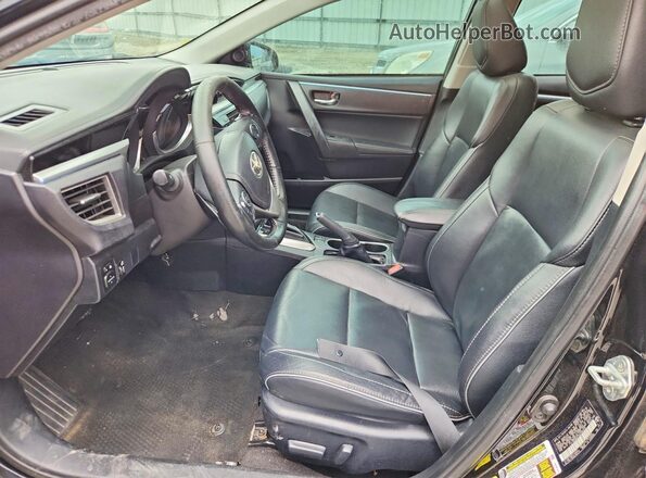 2T1BURHE5GC598328 2016 TOYOTA COROLLA Black წინა სალონის ხედი