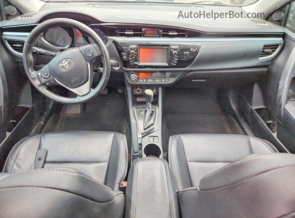 2T1BURHE5GC598328 2016 TOYOTA COROLLA Black წინა პანელის ხედი