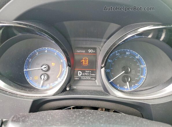 2T1BURHE5GC609750 2016 TOYOTA COROLLA Blue Սարքավորումների վահանակի տեսք