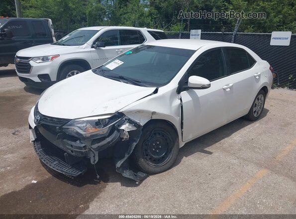 2T1BURHE5GC674307 2016 TOYOTA COROLLA White Առջևի ձախ երեք քառորդ տեսարան