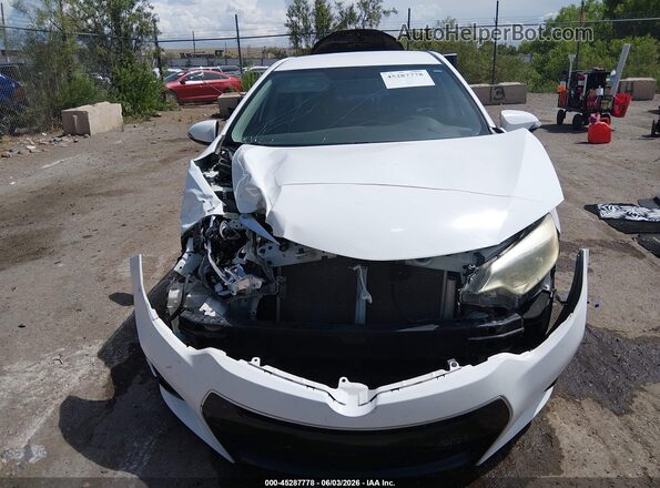 2T1BURHE5GC684187 2016 TOYOTA COROLLA White Vista del cuadro de instrumentos