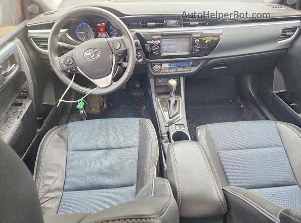 2T1BURHE5GC719343 2016 TOYOTA COROLLA Charcoal Vista del salpicadero