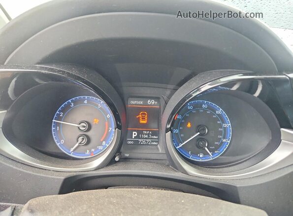2T1BURHE5GC719343 2016 TOYOTA COROLLA Charcoal Vista del cuadro de instrumentos