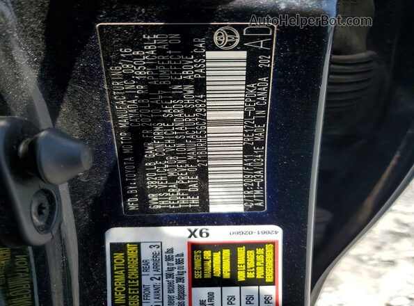 2T1BURHE5GC729824 2016 TOYOTA COROLLA Black Շարժիչի բաժամունքի տեսք