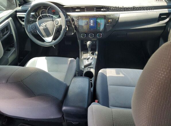 2T1BURHE5GC729824 2016 TOYOTA COROLLA Black Առջևի վահանակի տեսք