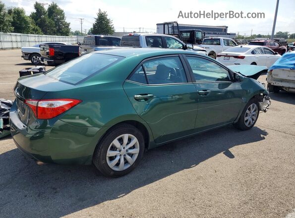 2T1BURHE5GC734912 2016 TOYOTA COROLLA Green 