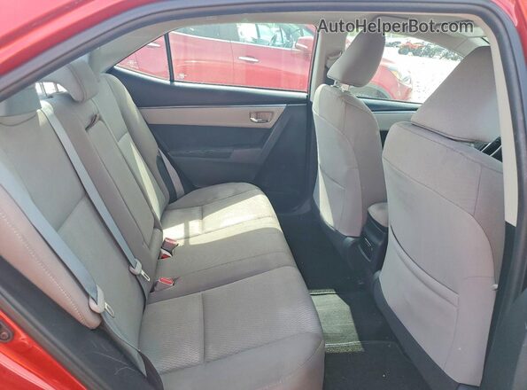 2T1BURHE5GC743058 2016 TOYOTA COROLLA Red Հետևի նստատեղերի տեսք