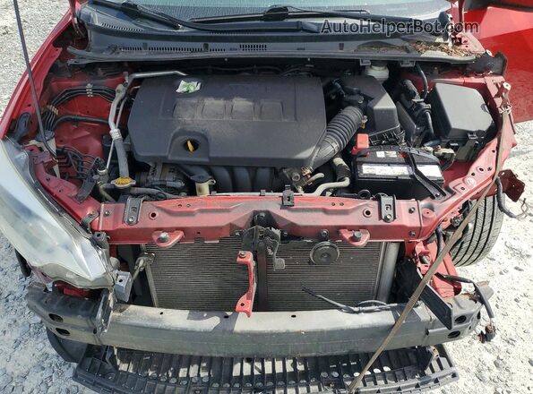 2T1BURHE5GC743058 2016 TOYOTA COROLLA Red Սալոնի հետևի տեսք