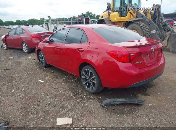 2T1BURHE5HC747547 2017 TOYOTA COROLLA Red Задня ліва чверть