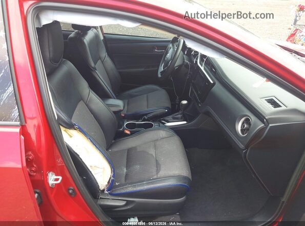 2T1BURHE5HC747547 2017 TOYOTA COROLLA Red Вид салону спереду