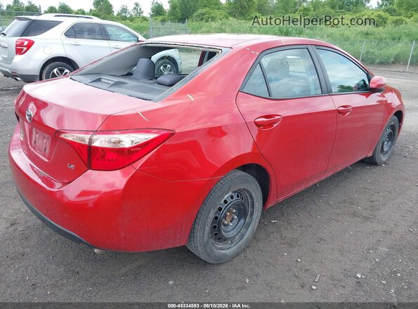 2T1BURHE5HC845512 2017 TOYOTA COROLLA Красный Задняя правая четверть