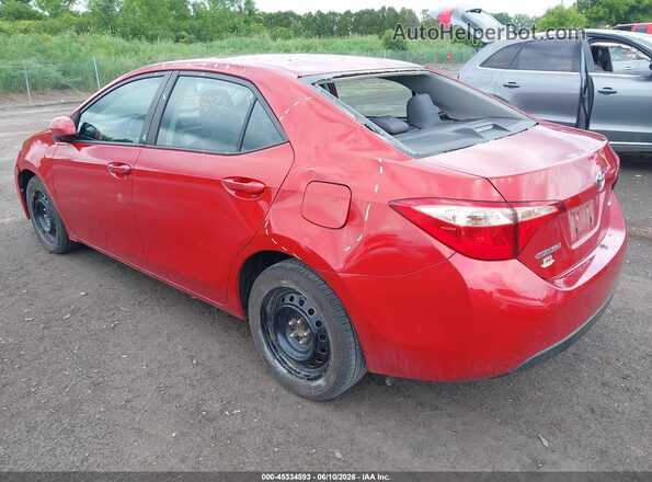2T1BURHE5HC845512 2017 TOYOTA COROLLA Красный Задняя левая четверть