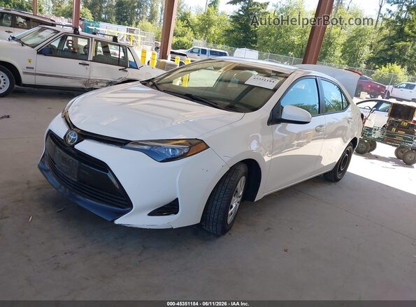 2T1BURHE5HC853108 2017 TOYOTA COROLLA White წინა მარცხენა ხედი სამი მეოთხედიდან