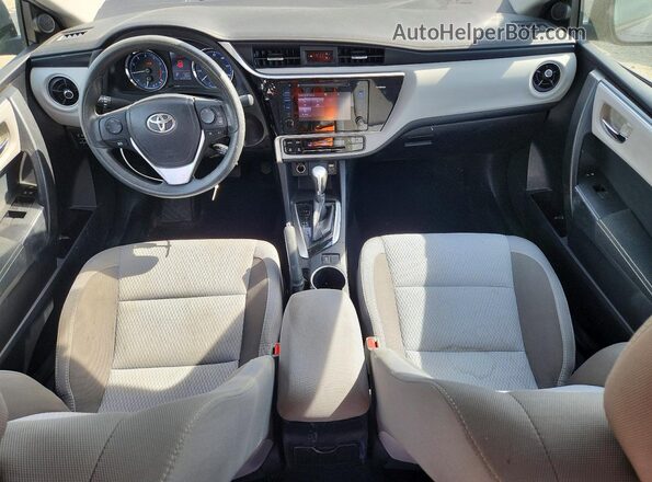 2T1BURHE5HC895018 2017 TOYOTA COROLLA Gray Вид панелі приладів