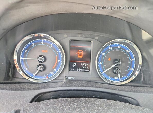 2T1BURHE5HC895018 2017 TOYOTA COROLLA Gray Вид щитка приладів