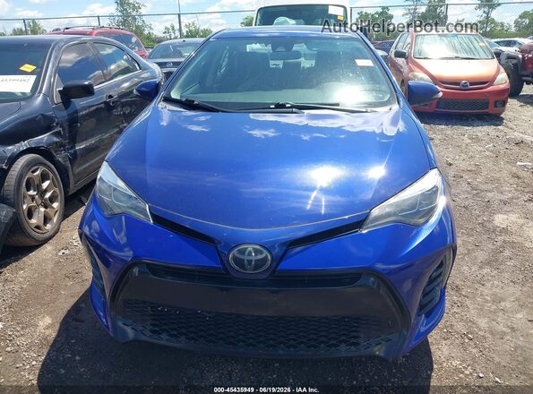 2T1BURHE5HC914098 2017 TOYOTA COROLLA Синий Вид щитка приборов