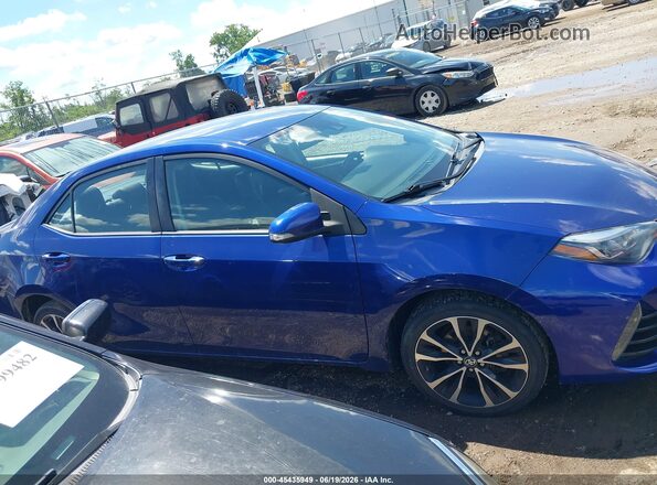 2T1BURHE5HC914098 2017 TOYOTA COROLLA Синий Вид задней части салона