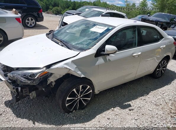 2T1BURHE5JC040132 2018 TOYOTA COROLLA White Առջևի ձախ երեք քառորդ տեսարան