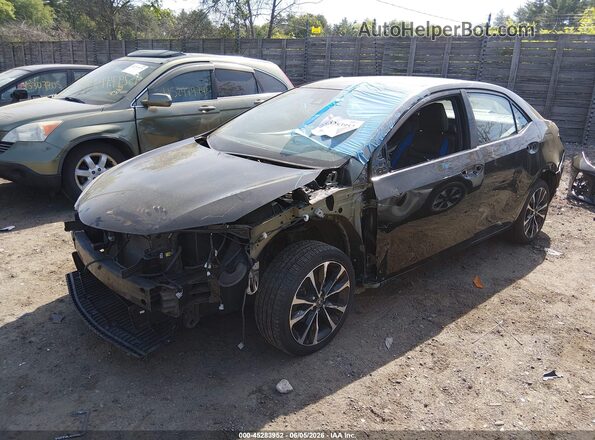 2T1BURHE5JC066567 2018 TOYOTA COROLLA Black წინა მარცხენა ხედი სამი მეოთხედიდან