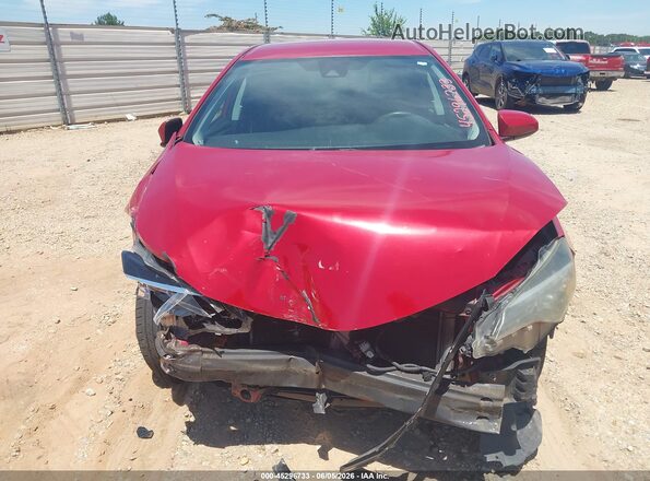 2T1BURHE5JC981290 2018 TOYOTA COROLLA Red Instrument cluster view