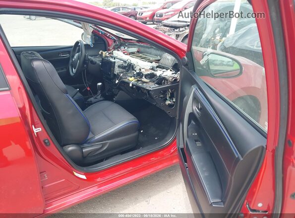 2T1BURHE5JC988160 2018 TOYOTA COROLLA Red წინა სალონის ხედი