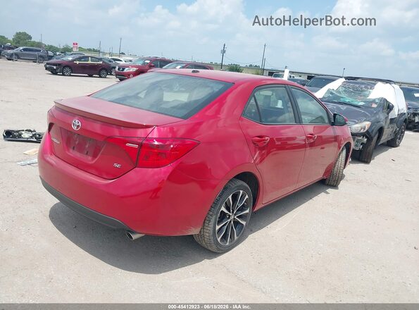 2T1BURHE5JC988160 2018 TOYOTA COROLLA Red უკანა მარჯვენა