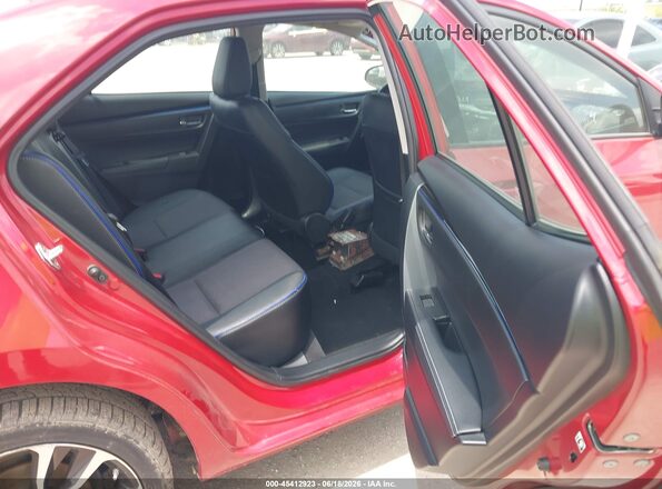 2T1BURHE5JC988160 2018 TOYOTA COROLLA Red VIN კოდის სტიკერის ხედი