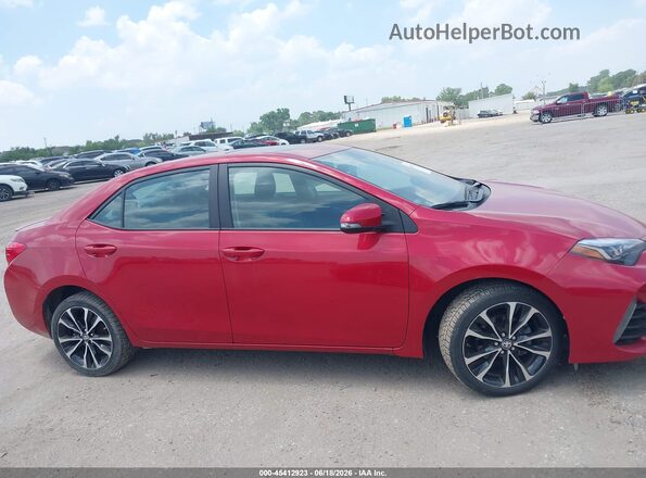 2T1BURHE5JC988160 2018 TOYOTA COROLLA Red უკანა სალონის ხედი